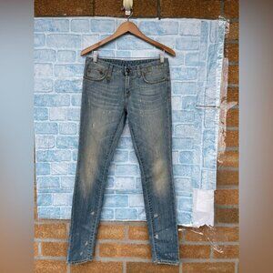 R13 Distressed Washed Paint Splatter jeans size 27